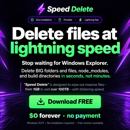 ⚡Speed Delete