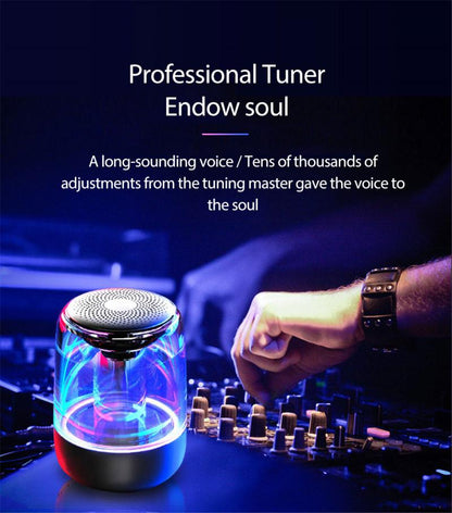 6D Sounds Loud Speakers Bluetooth 5.0, Portable Wireless Bluetooth Speaker Powerful High 6D Bass Radio With Variable Color LED Light, C7 wireless speaker