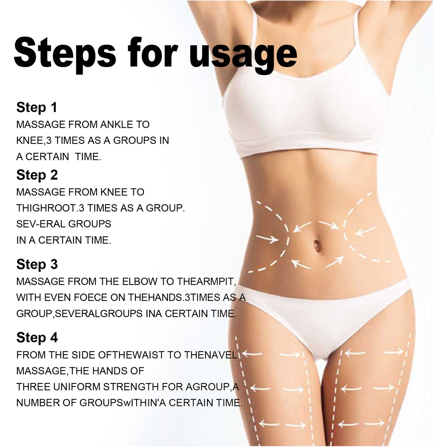 Body Shaping And Tightening Waist, Thigh, reduce Belly Skin, Moisturizing Body Shaping Massage Cream