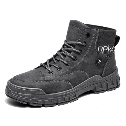New Style Men's Shoes Fashion High Top Martin Boots