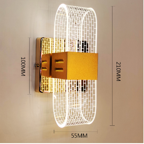 Premium Acrylic Background Wall Aisle Lights Dimmable Lighting wall lamp, The compact size 20*10*10cm, 5 star trends