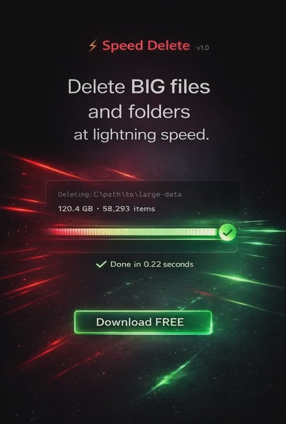 ⚡Speed Delete